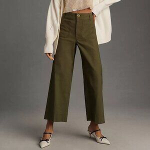 Maeve Colette Cropped Wide Leg Pants